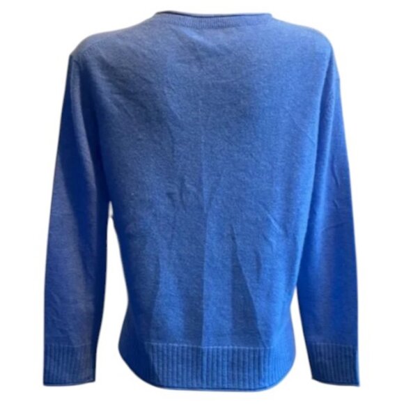 Rachel Zoe blue 2-ply cashmere sweater size S NWT - Picture 4 of 6